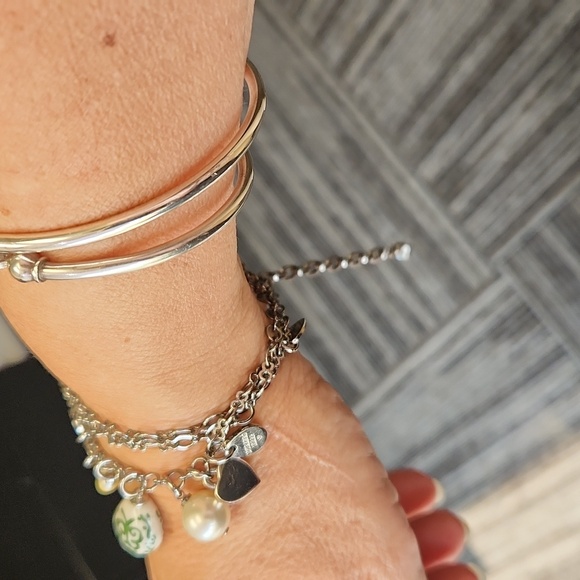 Dyrberg/Kern gunmetal charm necklace or bracelet - Picture 6 of 7